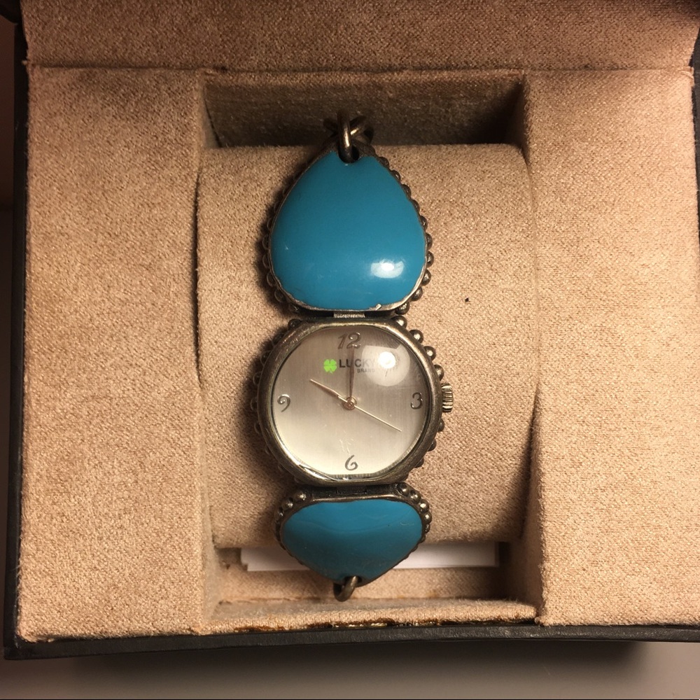 Lucky Brand Women's Tear-Drop Shape Link Watch